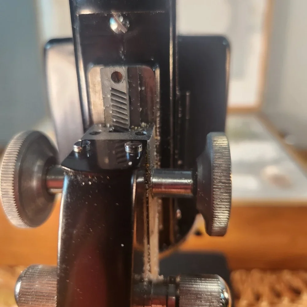 Vintage Sears Power Zoom Microscope 50x–1200x Model 46368 w/ Case Student...
